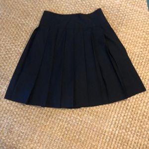 Pleated Black Theory Skirt
